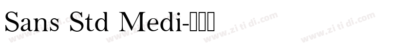 Sans Std Medi字体转换